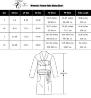 Women's Plush Fleece Robe, Warm Long Bathrobe-Navy Blue (Ship to US Address ONLY)
