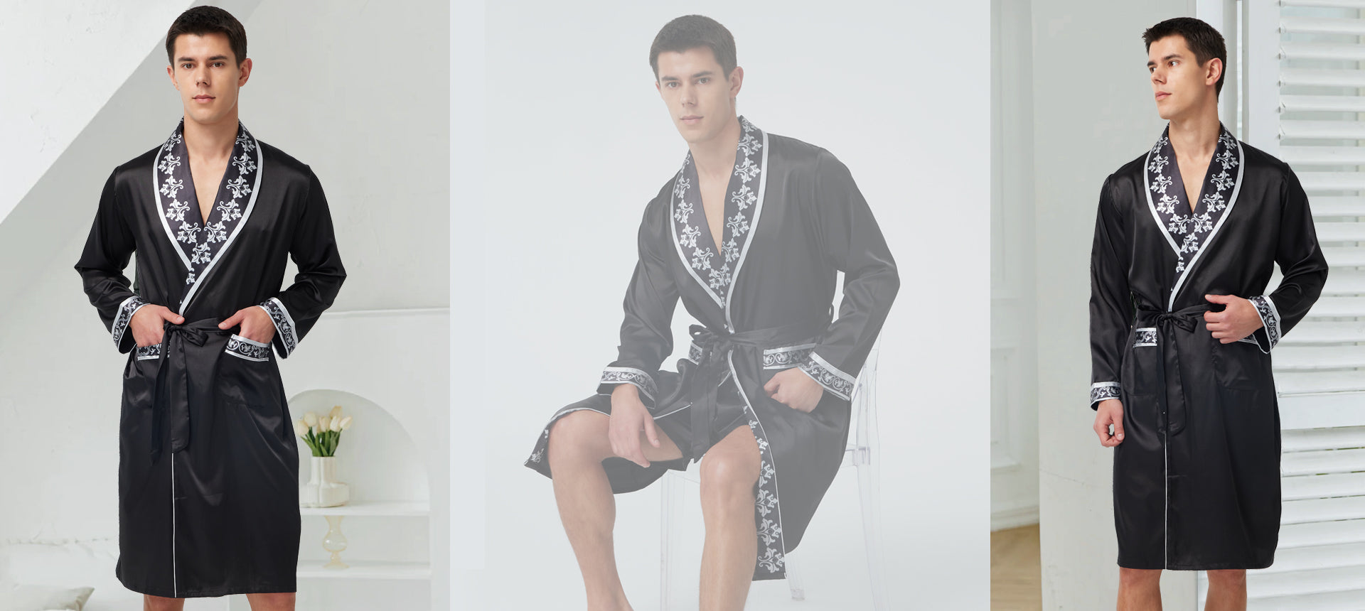 Tony & Candice Damen Satin Pyjama Set – Langer Schlafanzug Nachtwäsche In Verschiedenen Größen
