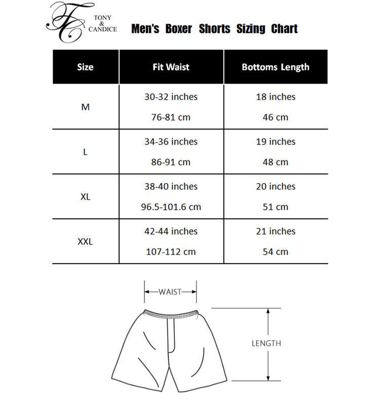 Men's Satin Boxers Shorts Underwear Pack of 3-Black+Burgundy+Navy Blue