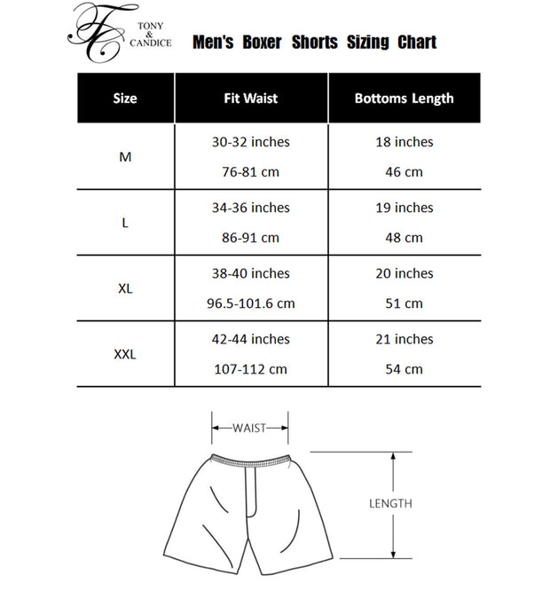 Men's Satin Boxers Shorts Underwear Pack of 2-Black+Burgundy