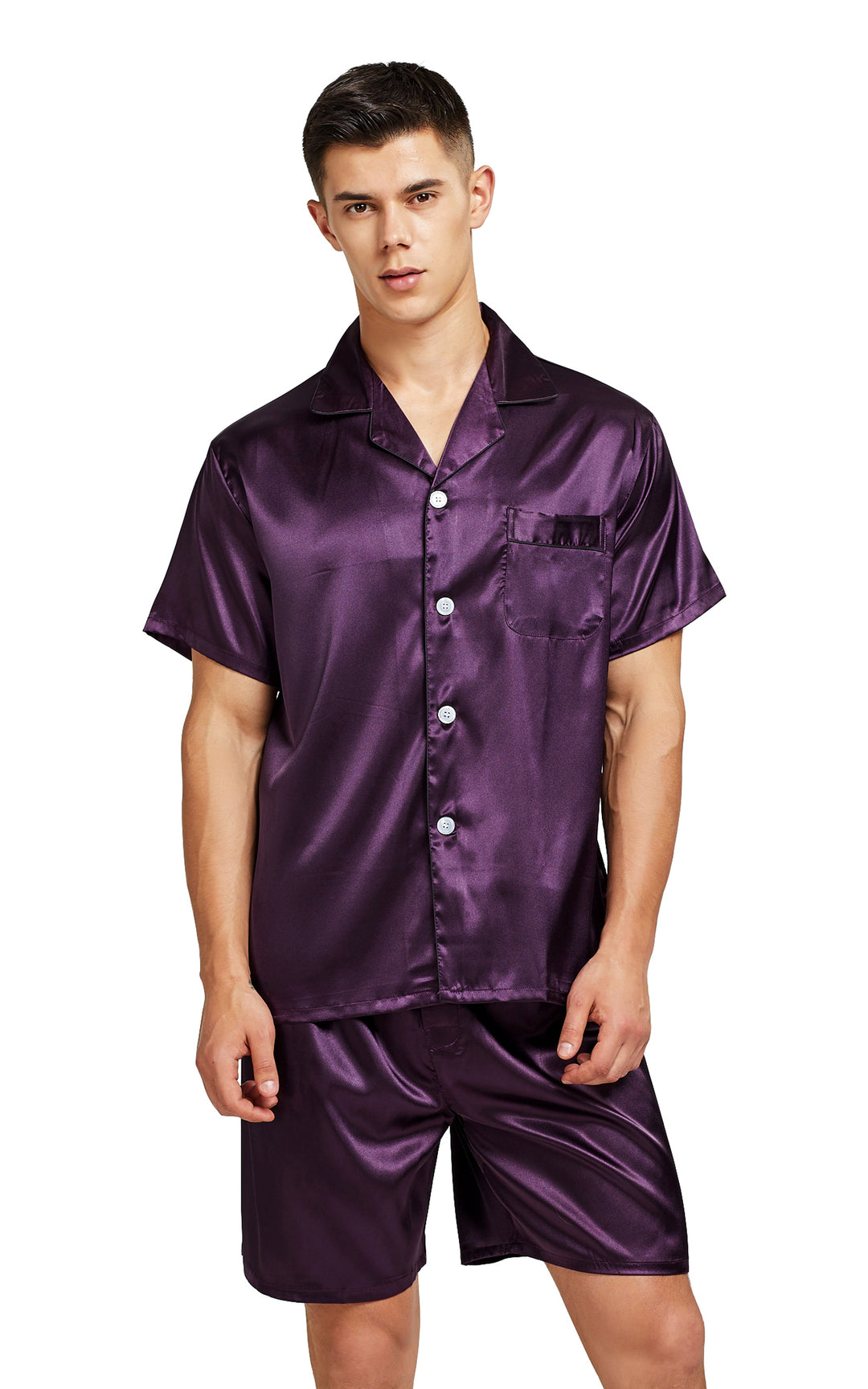 Mens silk satin pajamas 2025