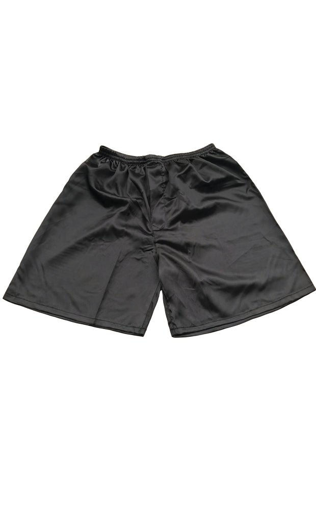 Men's Satin Boxers Shorts Underwear Pack of 2-Black+Burgundy