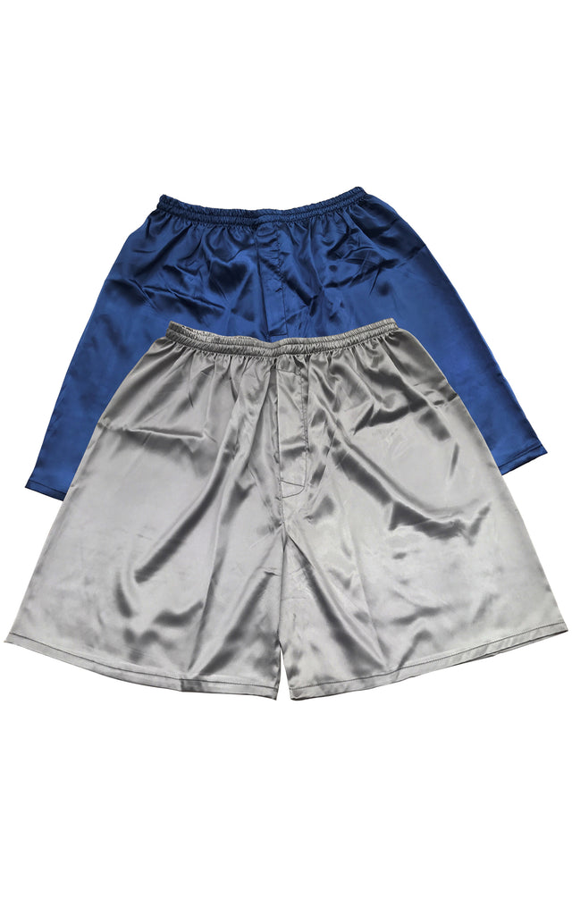 Freebily Men’s Silk Satin Boxer Shorts – Loose Fit Sleepwear, Sports Lounge Pants, Swim Trunk Style